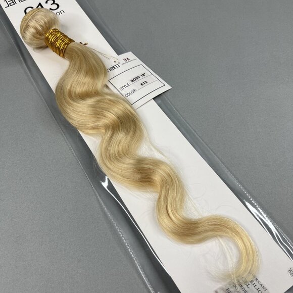 18” Body Wave #613 Platinum Blonde Unprocessed Brazilian Human Hair Extensions - Picture 2 of 5